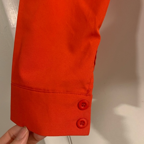 NWOT🍀Women's Long Sleeve Self Tie Knot Front Top Blouse Shirt - Picture 7 of 13